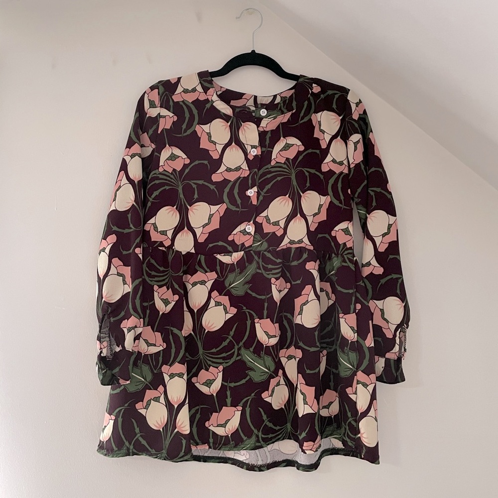 Long sleeve babydoll dress